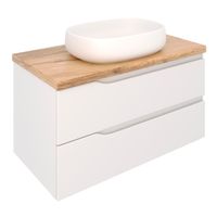 Тумба подвесная NORDIC 100 со столешницей из массива 100 см под накладную раковину /AQUA DE MARCO 5100CNOR100/H — фото 3, Тумбы под раковину