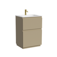 Тумба напольная SANCOS Folk Floor 590х445х850, c двумя ящиками оснащенными доводчиками, Капучино, арт. арт-FL60FCP — фото 3, Тумбы под раковину