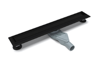 Трап CL6138D/80 Ceramalux черный матовый , щелевой, нерж.сталь, 800 мм CL6138D-80 — фото 5, Трапы для душа