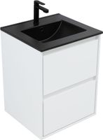 Тумба с раковиной Aquanet Милан 50 цв. белый глянец арт-00340151 — фото 6, Тумбы с раковиной