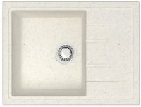 Кухонная мойка AZARIO Vision 750x505x218 искусственный мрамор, цвет Хлопок арт-CS00079703 — фото 3, Кухонные мойки