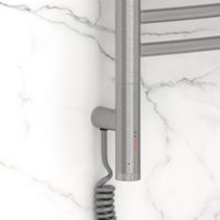 Полотенцесушитель электрический Сунержа Богема 3.1 выгнутая 800х400 МЭМ левый Сатин арт-071-6002-8040 — фото 2, Электрические полотенцесушители