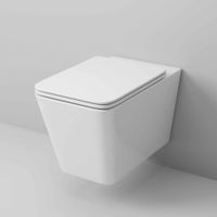 Унитаз подвесной Grossman GR-4414S (600х355х410) безободковый,белый с тонкой крышкой,микролифт,1 место — фото 1, Подвесные унитазы