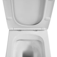 Унитаз напольный Azario Indor безободковый, в комплекте с бачком и сиденьем микролифт, дюропласт 820*630*360 арт-AZ-T004B-R — фото 5, Напольные унитазы