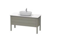 Тумба для консоли, Duravit, Luv, шгв 1388*570*743, цвет-каменно-серый шелковисто-матовый арт-LU956609292 — фото 1, Тумбы под раковину