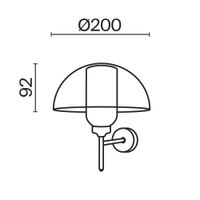 Настенный светильник (бра) Maytoni MOD177WL-01B — фото 9, Бра