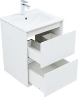 Тумба с раковиной Aquanet Милан 50 цв. белый глянец арт-00340151 — фото 7, Тумбы с раковиной