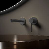 Смеситель для раковины Rim встраиваемый однорычажный, вороненая сталь арт-VBFW-2RM1GM — фото 2, Смесители для раковины