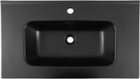 Раковина Aquanet Flat 80 черная матовая арт-00329255 — фото 2, Раковины встраиваемые сверху