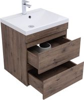 Тумба под раковину Aquanet Нота New 60 дуб веллингтон табак 00334191 — фото 2, Тумбы под раковину