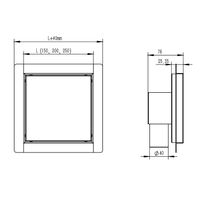 Трап для душа AZARIO 150х150 цельнометаллический, решетка "под плитку", горизонтальный выпуск арт-AZZ1TILE150 — фото 5, Трапы для душа