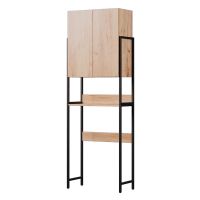 стеллаж Комфорт полки и дверцы 300 дуб арт-MFR80060OK — фото 1, Стеллажи для ванной комнаты