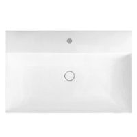 Товар: Раковина HATRIA Bahia 13 подвесная или на тумбу с одним отверстием с переливом цвет белый арт-BH0600465011TS0 - фото 1 Раковина HATRIA Bahia 13 подвесная или на тумбу с одним отверстием с переливом цвет белый арт-BH0600465011TS0 — фото 1, Раковины накладные