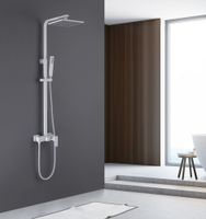 Товар: Душевая стойка ABBER Daheim AF8220WL без излива, белая матовая - фото 2 Душевая стойка ABBER Daheim AF8220WL без излива, белая матовая — фото 2, Душевые стойки