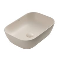 Раковина накладная ABBER Rechteck AC2200MBE светло-бежевая матовая — фото 1, Раковины накладные