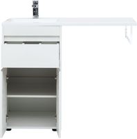 Тумба под раковину Aquanet Токио 48 белый (напольная, 1 ящик, 2 дверцы) арт-00237744 — фото 8, Тумбы под раковину