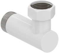 Уголок Уголок переходной Стилье (G 1" НР х G 1" НГ) Белый 122002-0110 — фото 3, Комплектующие для полотенцесушителей