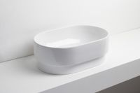 Раковина SIMAS PO-MO накладная или полувстраиваемая сверху без отверстий цвет белый PO02 — фото 2, Раковины накладные