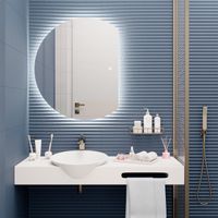 Зеркало с LED-подсветкой MOON (80*100) /AQUA DE MARCO Moon80/100 — фото 4, Зеркала в ванную комнату