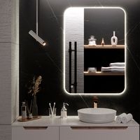 Зеркало с LED-подсветкой MILAN (70*100) /AQUA DE MARCO MIL70/100 — фото 2, Зеркала в ванную комнату
