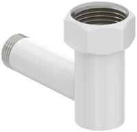 Товар: Уголок Уголок переходной Стилье (G 1" НГ х G 1/2" НР) Белый арт-122000-1012 - фото 3 Уголок Уголок переходной Стилье (G 1" НГ х G 1/2" НР) Белый арт-122000-1012 — фото 3, Комплектующие для полотенцесушителей