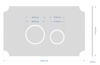 KK-POL 350/AFV/075-00-00 AQUAFIORI VINTAGE Металлическая панель смыва для инсталляции, цвет черный — фото 2, Панели