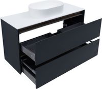 Тумба под раковину Allen Brau Activity 120 1.34015.AM антрацит матовый/олива браш — фото 7, Тумбы под раковину