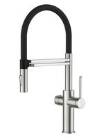 Agger Elegant смеситель для кухни однорычажный с каналом для питьевой воды и гибким изливом, сатин матовый арт-A3252522 — фото 1, Смесители для кухни