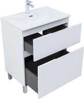 Товар: Тумба с раковиной Aquanet Алвита new 70 (Flat) напольная 2 ящ. цв. белый матовый 00345677 - фото 9 Тумба с раковиной Aquanet Алвита new 70 (Flat) напольная 2 ящ. цв. белый матовый 00345677 — фото 9, Тумбы с раковиной