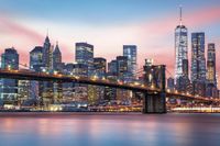 шторка д/в тканевая 180х200см "Город на закате" MZ-146 — фото 1, Шторки на ванну