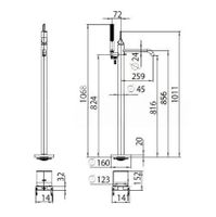 Товар: Смеситель Bossini Apice Z00581.030 напольный со встраиваемой частью цвет хром - фото 5 Смеситель Bossini Apice Z00581.030 напольный со встраиваемой частью цвет хром — фото 5, Смесители
