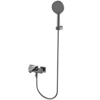 Imola Смеситель для ванны, с душевым набором, Ø120 мм, 3 режима, Серый матовый арт-AQM6712GM — фото 1, Смеситель для ванны