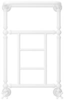 Полотенцесушитель водяной Сунержа Ренессанс 1452 660x400 Матовый белый арт-30-0282-6640 — фото 1, Водяные полотенцесушители