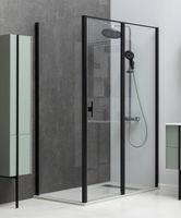 Душевой уголок Allen Brau Priority 160x90 3.31039.BBA + 3.31045.BBA черный браш 3.31039.BBA + 3.31045.BBA — фото 3, Прямоугольные душевые уголки