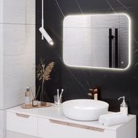 Зеркало с LED-подсветкой MILAN (50*70) /AQUA DE MARCO MIL50/70 — фото 8, Зеркала в ванную комнату