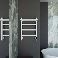 Полотенцесушитель электрический Grota Lore 430х600 белый Lore 430х600 RAL9016 EL — фото 3, Электрические полотенцесушители