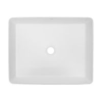 Раковина накладная Azario 505х400х110 прямоугольная, белый глянец арт-AZ-7050K — фото 1, Раковины накладные