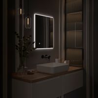 Зеркало с LED-подсветкой SIRIUS (50*60) /AQUA DE MARCO SIR50/60 — фото 5, Зеркала в ванную комнату