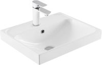 Товар: Тумба с раковиной Aquanet Слим 50 напольная 2 ящ. цв.белый сатин 00348176 - фото 10 Тумба с раковиной Aquanet Слим 50 напольная 2 ящ. цв.белый сатин 00348176 — фото 10, Тумбы с раковиной