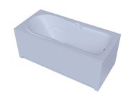 Акриловая ванна Aquatek Леда 170x80 прямоугольная, слив справа, с каркасом и экраном, без гидромассажа арт-LED170-0000052 — фото 1, Акриловые ванны