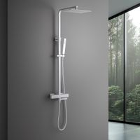 Товар: Душевая система с термостатом Timo Tetra-thermo SX-0169/16 белый матовый - фото 2 Душевая система с термостатом Timo Tetra-thermo SX-0169/16 белый матовый — фото 2, Душевые системы