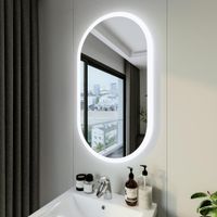 Зеркало Бриклаер Вега 55 овал сенсор на зеркале бесконтактный 4627125415616 — фото 1, Зеркала в ванную комнату