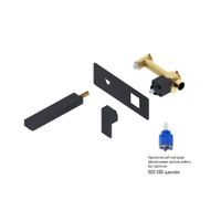 Смеситель для раковины встроенный Timo Selene черный арт-2071/03SM — фото 2, Смесители для раковины