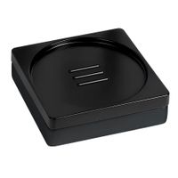 Мыльница COLOMBO DESIGN MINI Q B5040.GM настольная цвет графит матовый — фото 1, Мыльницы