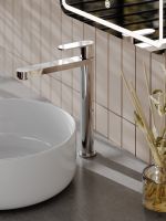 Товар: Agger Sweet смеситель для накладной раковины однорычажный высокий, хром глянцевый арт-A2712100 - фото 2 Agger Sweet смеситель для накладной раковины однорычажный высокий, хром глянцевый арт-A2712100 — фото 2, Смесители для раковины