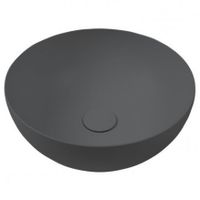 Раковина HATRIA HAPPY HOUR A0Y1VF08 накладная без отверстия без перелива цвет антрацит — фото 1, Раковины накладные