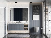 Унитаз ABBER Bequem подвесной серый матовый, безободковый арт-AC1102MG — фото 3, Подвесные унитазы