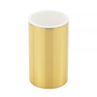 FORTIS Стакан настольный, золото 29782 — фото 1, Стаканы для зубных щеток