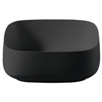 Раковина Artceram Cognac Quadro накладная цвет матовый черный арт-COL007 17 00 — фото 1, Раковины встраиваемые сверху