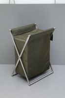 Корзина для белья Allen Brau Priority сталь/оливковый 00312048 — фото 3, Корзины для белья